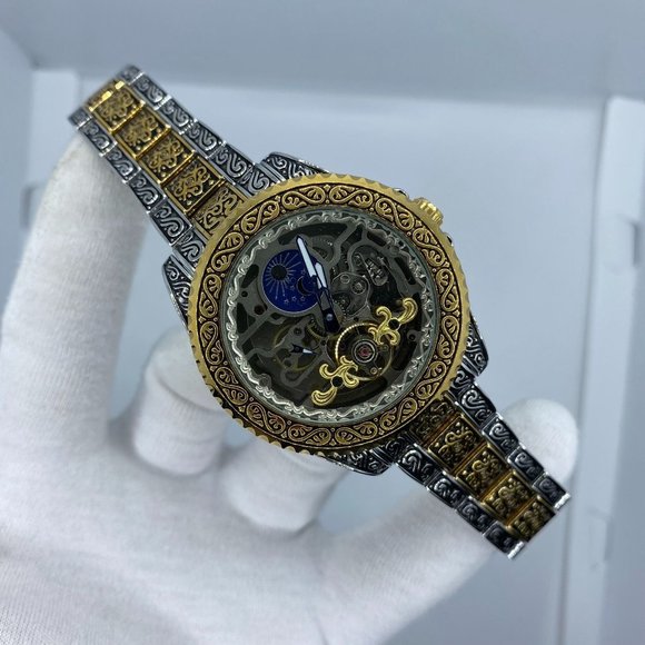 Automatic Tourbillon Moon Phase Mechanical Watch - Picture 2 of 7